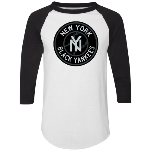 New York Black Yankees Raglan Shirt Negro League Baseball White/Black