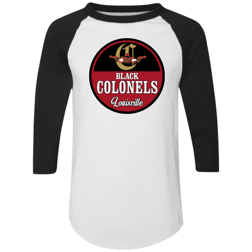 Louisville Black Colonels Raglan Shirt Negro League Baseball color White/Black