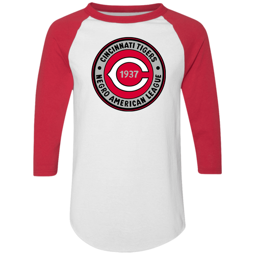 Cincinnati Tigers Raglan Shirt Negro League Baseball color White/Red