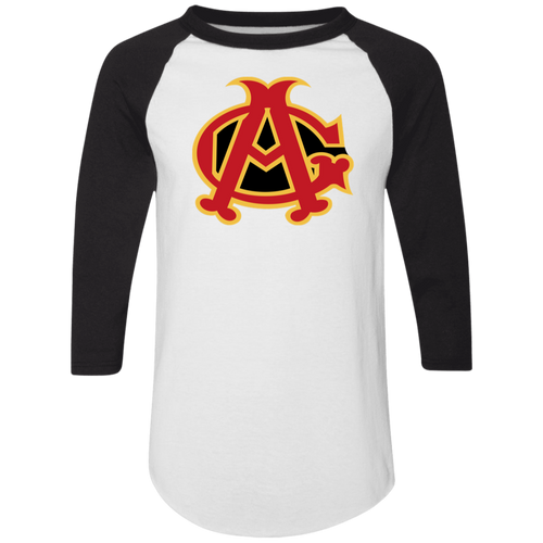 Chicago American Giants Raglan Shirt Negro League Baseball color White/Black