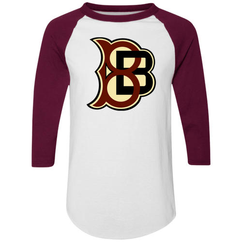 Boston Blues Raglan Shirt Negro League Baseball color White/Maroon