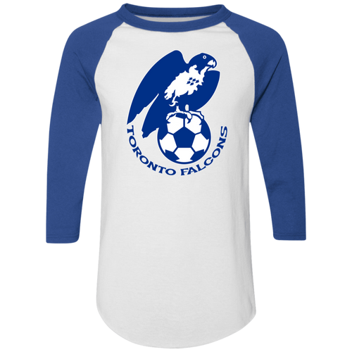 Toronto Falcons Raglan Shirt NASL Soccer color White/Royal Blue