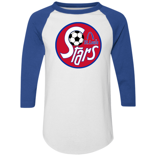 St. Louis Stars Raglan Shirt NASL Soccer color White/Royal Blue