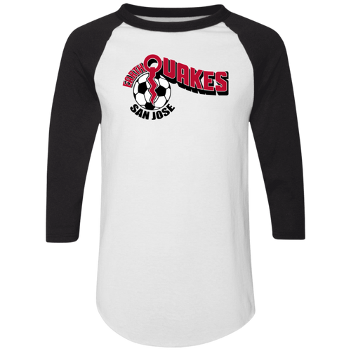 San Jose Earthquakes Raglan Shirt NASL Soccer color White/Black