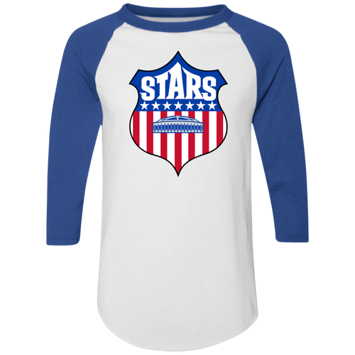 Houston Stars Raglan Shirt Franchise NASL Soccer color White/Royal Blue