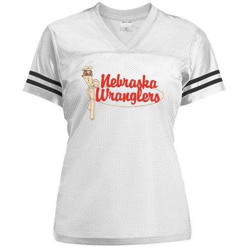 Nebraska Wranglers WBL Basketball Womens Replica Jersey color White/Black