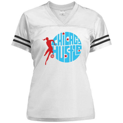 Chicago Hustle WBL Basketball Womens Replica Jersey color White/Black