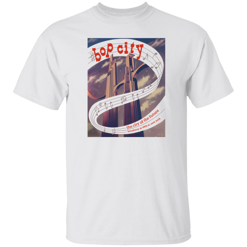 Bop City Jazz Club T-shirt New York City Nightlife Fashion Apparel color White