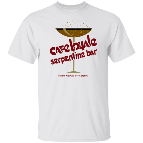Cafe Loyale Serpentine Bar T-shirt New York City Nightlife Fashion Apparel color White