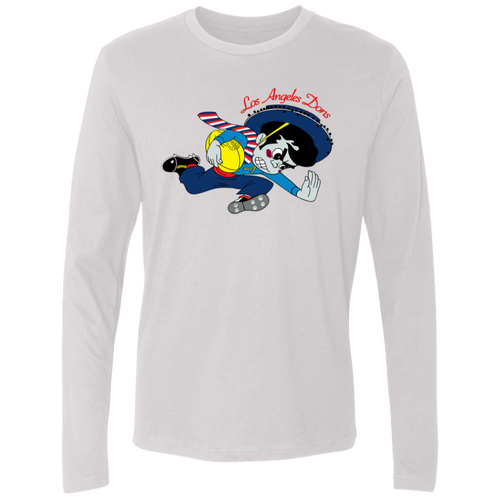 Los Angeles Dons Long Sleeve Shirt  Cotton AAFC Football color White