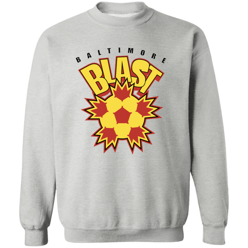 Baltimore Blast Sweatshirt Crewneck Pullover MISL Soccer color Sport Grey