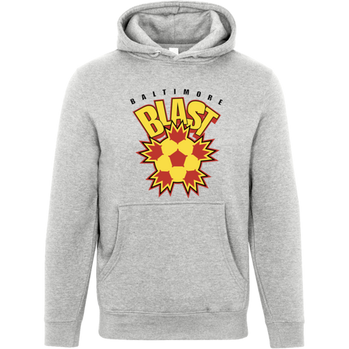 Baltimore Blast Hoodie Pullover Premium MISL Soccer color Heather Grey