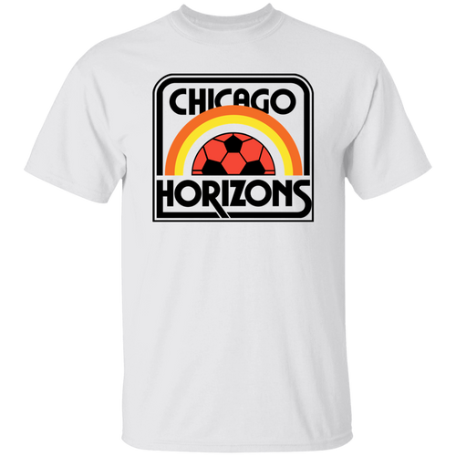Chicago Horizons MISL T-shirt Major Indoor Soccer League Team Tee color White