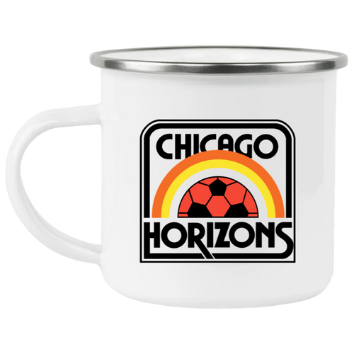 Chicago Horizons Camping Mug 12oz Enamel MISL Soccer