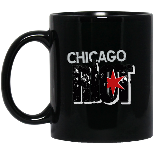 Chicago Riot Mug 11oz Black Glossy Ceramic MISL Soccer