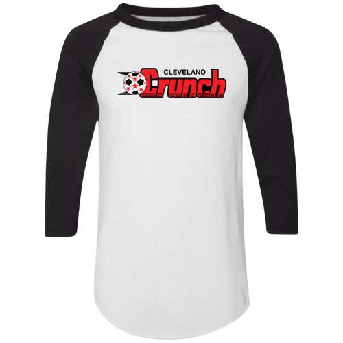 Cleveland Crunch Raglan Shirt Colorblock MISL Soccer color White/Black