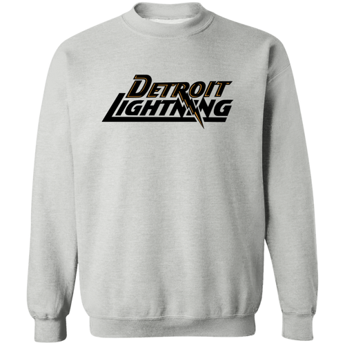 Detroit Lightning Sweatshirt Crewneck Pullover MISL Soccer color Sport Grey