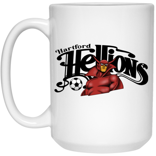 Hartford Hellions Mug 15oz Glossy Ceramic MISL Soccer color White