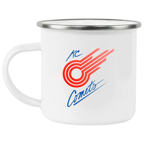 Kansas City Comets Camping Mug 12oz Enamel MISL Soccer