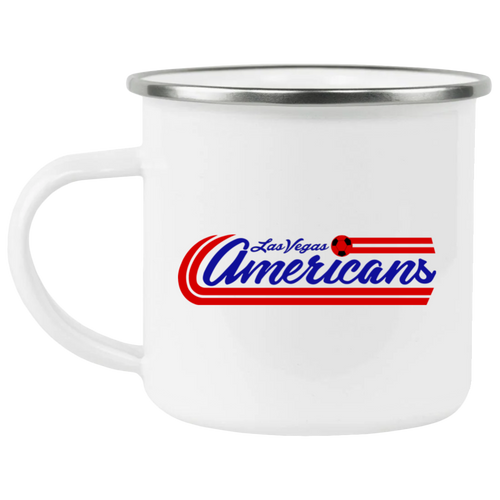 Las Vegas Americans Camping Mug 12oz Enamel MISL Soccer