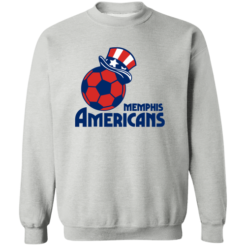 Memphis Americans Sweatshirt Crewneck Pullover MISL Soccer color Sport Grey