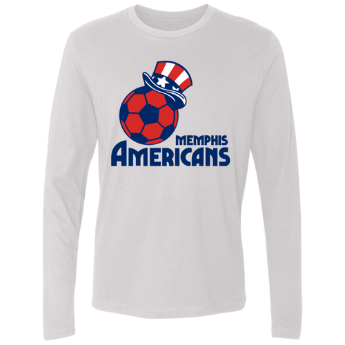 Memphis Americans Long Sleeve Shirt MISL Soccer color White