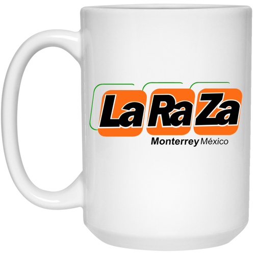 Monterrey La Raza Mug 15oz Glossy Ceramic MISL Soccer color White