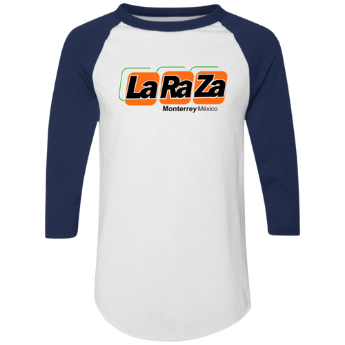 Monterrey La Raza Raglan Shirt Colorblock MISL Soccer color White/Navy