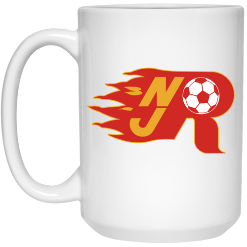 New Jersey Rockets Mug 15oz Glossy Ceramic MISL Soccer color White