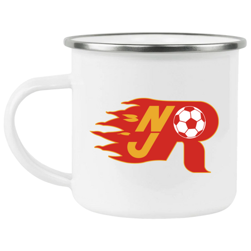New Jersey Rockets Camping Mug 12oz Enamel MISL Soccer