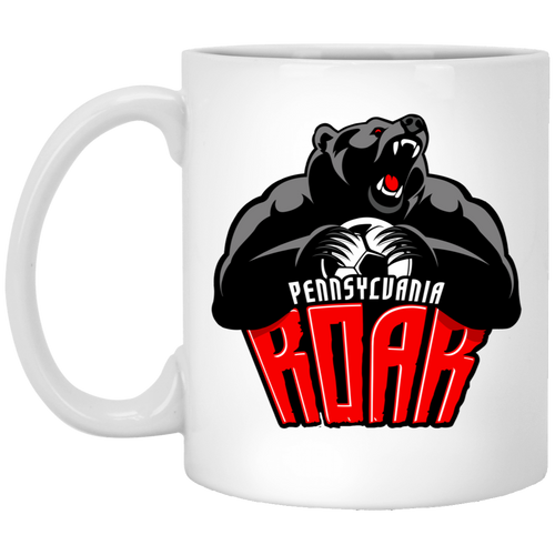 Pennsylvania Roar Mug 11oz Glossy Ceramic MISL Soccer color White