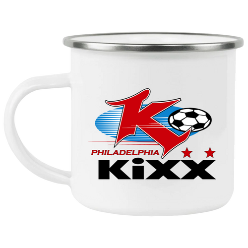 Philadelphia Kixx Camping Mug 12oz Enamel MISL Soccer