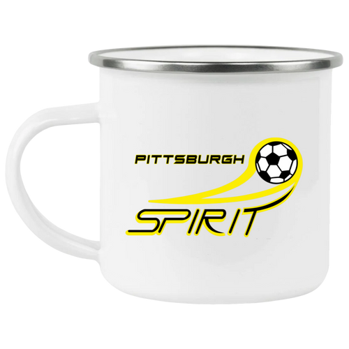 Pittsburgh Spirit Camping Mug 12oz Enamel MISL Soccer