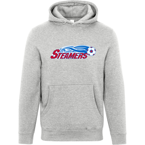 St. Louis Steamers Hoodie Pullover Premium MISL Soccer color Heather Grey