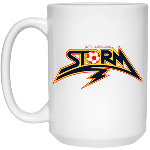 St. Louis Storm Mug 15oz Glossy Ceramic MISL Soccer color White