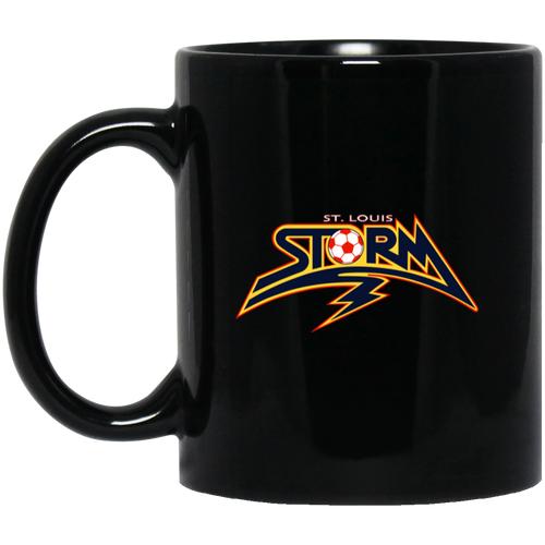 St. Louis Storm Mug 11oz Black Glossy Ceramic MISL Soccer
