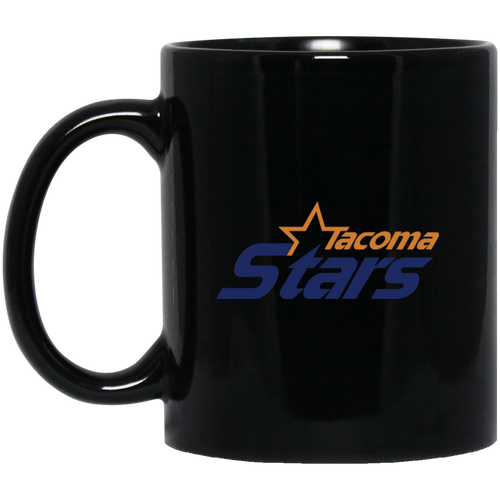 Tacoma Stars Mug 11oz Black Glossy Ceramic MISL Soccer