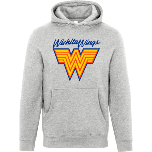 Wichita Wings Hoodie Pullover Premium MISL Soccer color Heather Grey