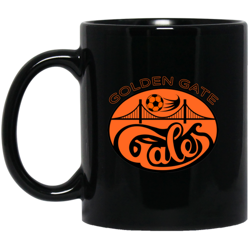 Golden Gate Gales Mug 11oz Black Glossy Ceramic ASL Soccer
