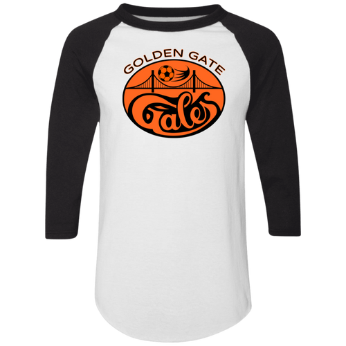 Golden Gate Gales Raglan Shirt Colorblock ASL Soccer color White/Black