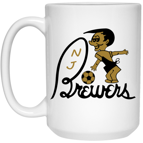 New Jersey Brewers Mug 15oz White Glossy Ceramic ASL Soccer