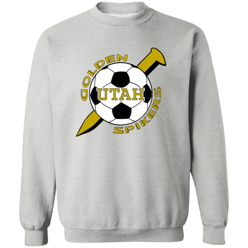 Utah Golden Spikers Sweatshirt Crewneck Pullover ASL Soccer color Gray