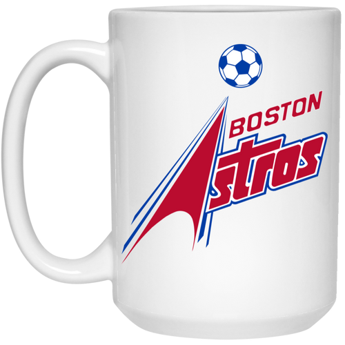 Boston Astros Mug 15oz White Glossy Ceramic ASL Soccer