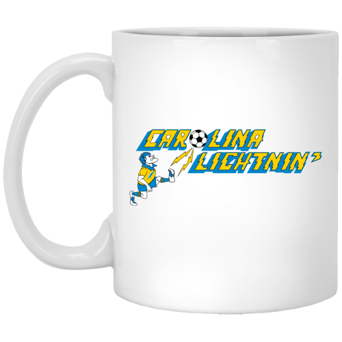 Carolina Lightnin' Mug 11oz Glossy Ceramic ASL Soccer color White