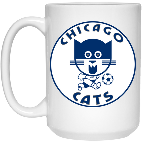 Chicago Cats Mug 15oz White Glossy Ceramic ASL Soccer