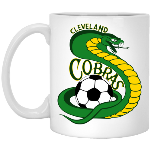 Cleveland Cobras Mug 11oz White Glossy Ceramic ASL Soccer