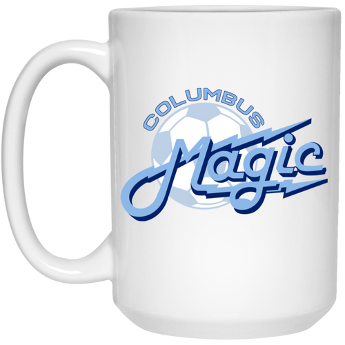 Columbus Magic Mug 15oz White Glossy Ceramic ASL Soccer color White