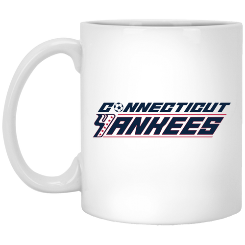 Connecticut Yankees Mug 11oz White Glossy Ceramic ASL Soccer