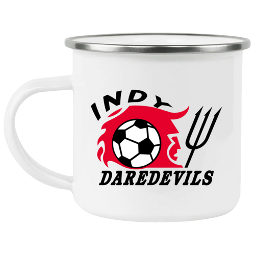 Indianapolis Daredevils Camping Mug 12oz Enamel ASL Soccer