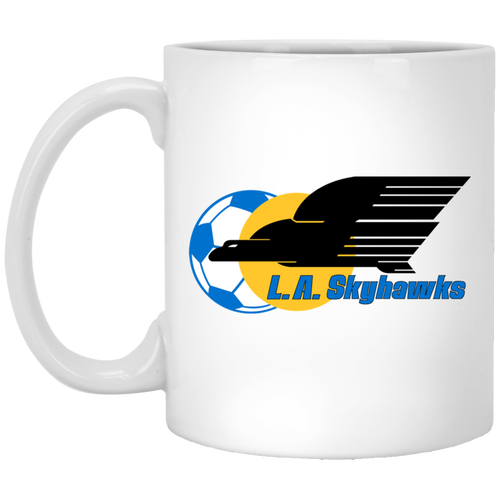 Los Angeles Skyhawks Mug 11oz White Glossy Ceramic ASL Soccer
